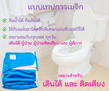 Load image into Gallery viewer, กางเกงแพมเพิสซักได้ รุ่นเทปเมจิก ขนาดเล็ก S (เด็กแรกเกิด – เอว 23 นิ้ว)