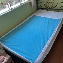 โหลดรูปภาพลงในเครื่องมือใช้ดูของ Gallery ผ้าปูรัดมุมคลุมเตียงชนิดซับได้ ผ้าปูคลุมเตียงรัดมุมกันน้ำซับฉี่ได้ซักได้ 3.5ฟุต อย่าปล่อยให้นอนฉี่กัดผิวนานๆ